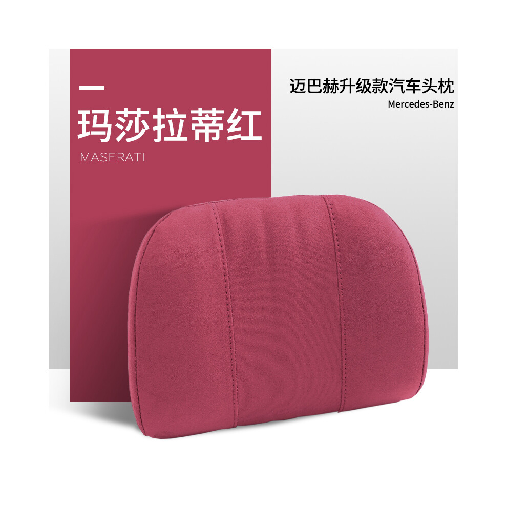 (Red) Car Headrest Neck Pillow Accessories For Car Pillow Memory Foam Inner Red 9329547833980