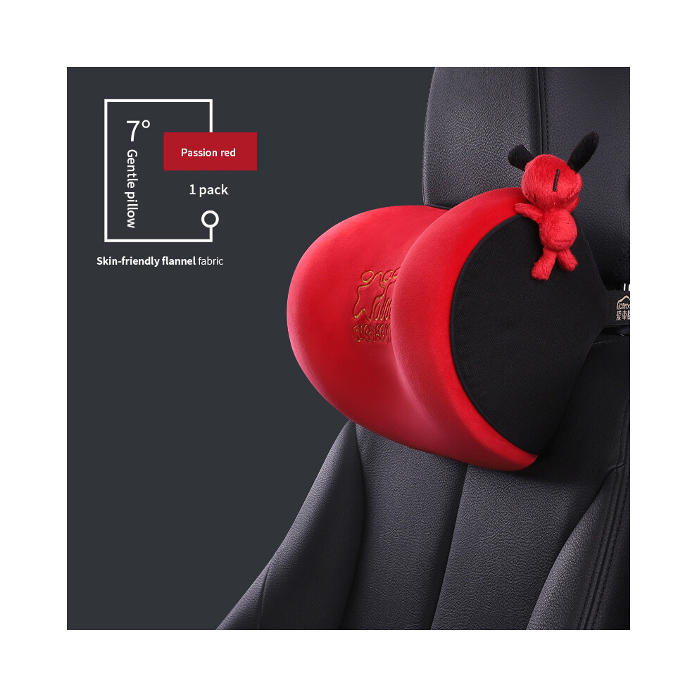 Maxpower (Headrest A) Universal Facecloth Car Seat Neck Headrest Car Seat Lumbar Pillow Memory