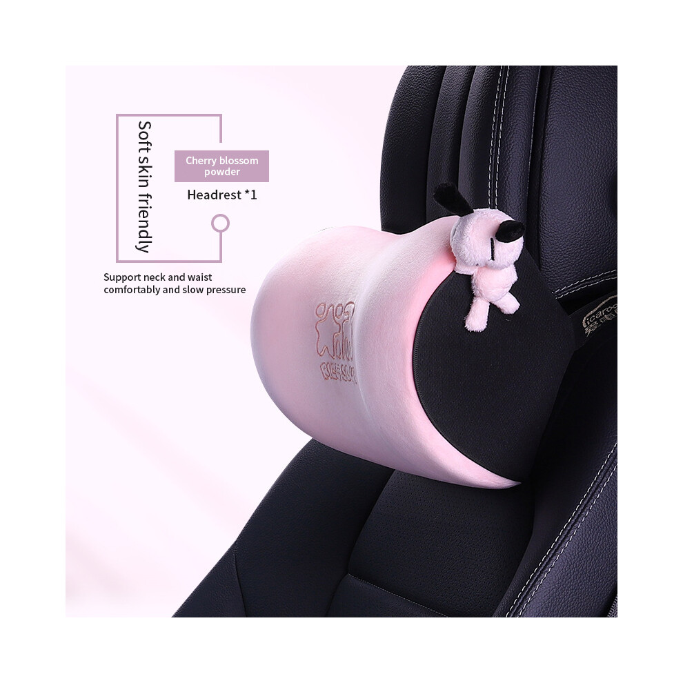 Maxpower (Headrest F) Universal Facecloth Car Seat Neck Headrest Car Seat Lumbar Pillow Memory