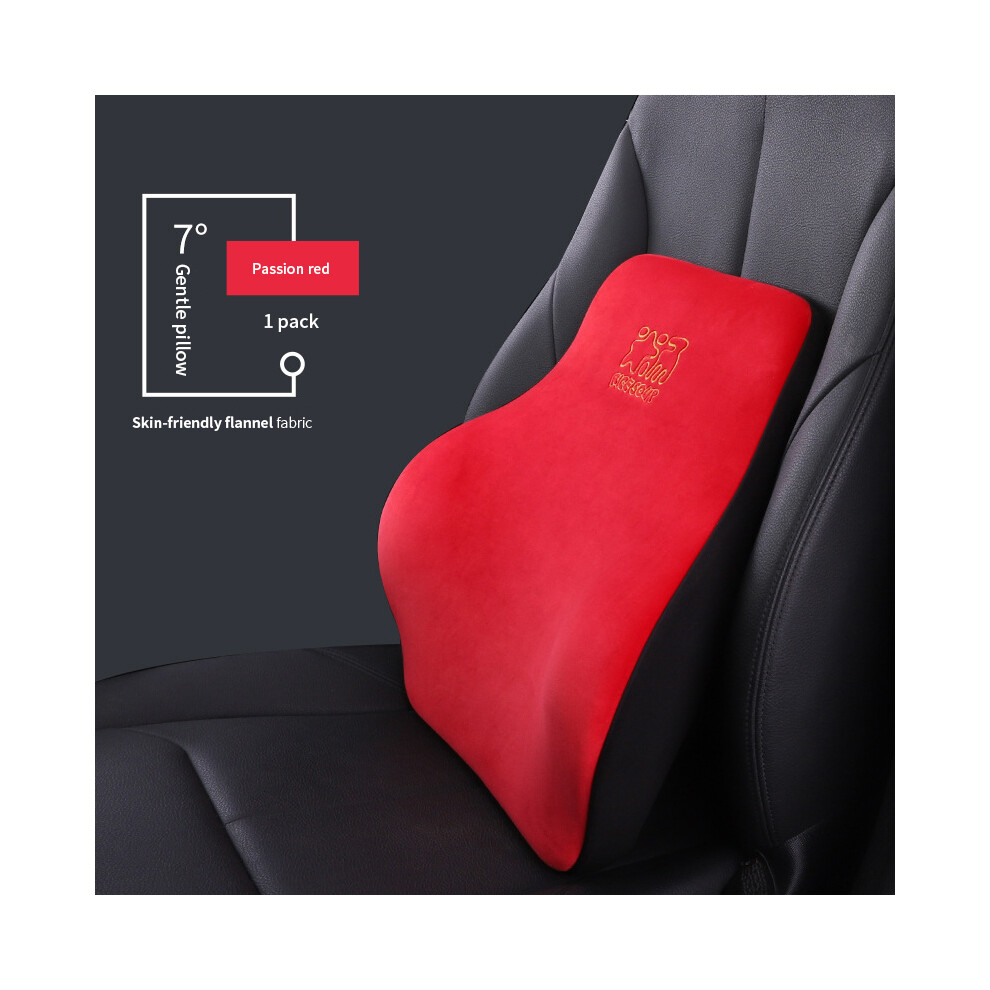 Maxpower (Lumbar Support A) Universal Facecloth Car Seat Neck Headrest Car Seat Lumbar Pillow Memory