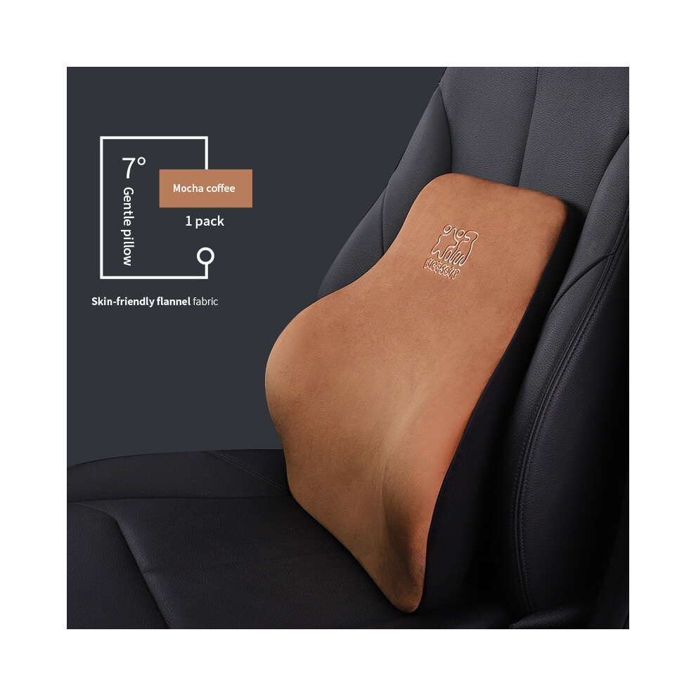 (Lumbar Support C) Universal Facecloth Car Seat Neck Headrest Car Seat Lumbar Pillow Memory 9329547869101