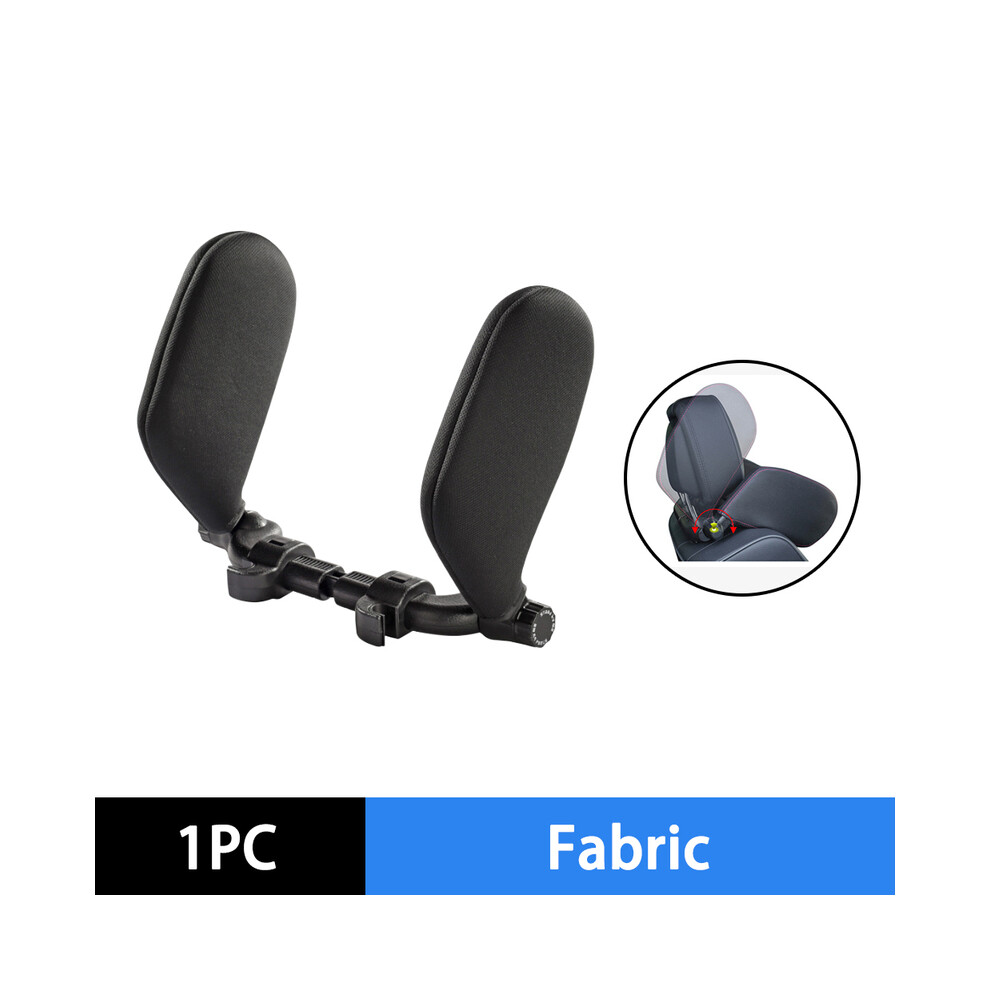 ( Fabric) Car Seat Headrest Pillow Adjustable Car Headrest Pillow Travel Rest Sleep Black 9329547843156