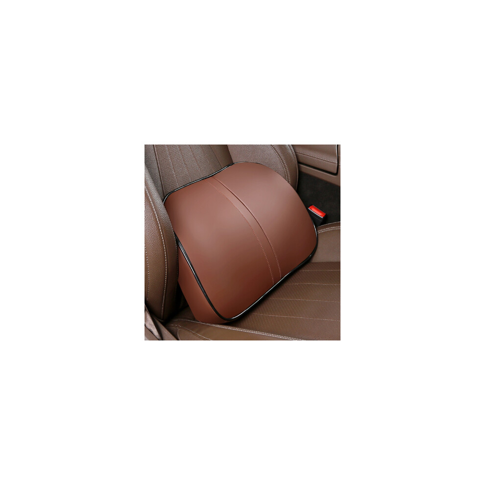 Maxpower (Gold) Adjustable Car Headrest Pillow Set Leather Auto Neck Protection Rest Pillows Gold