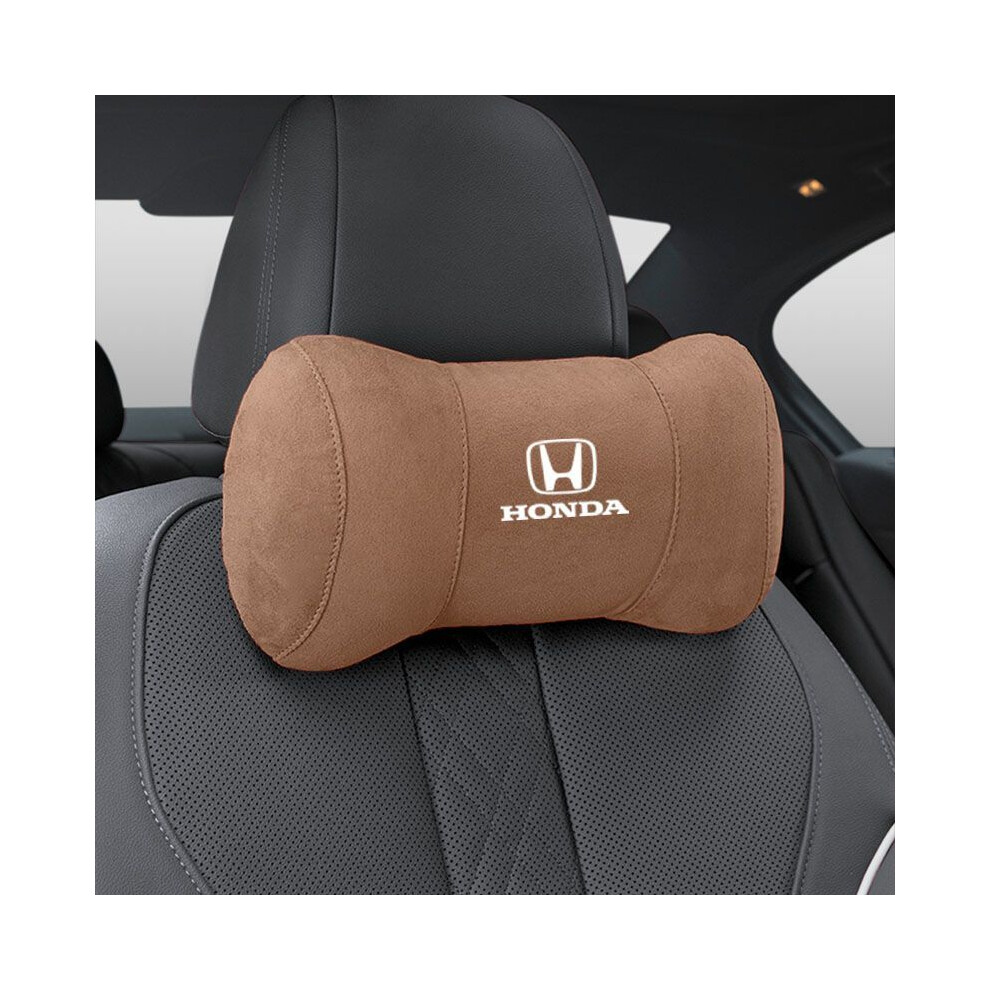 Maxpower (Brown) Car Seat Headrest Pillow Neck Support Protector Cushion For Honda Civic