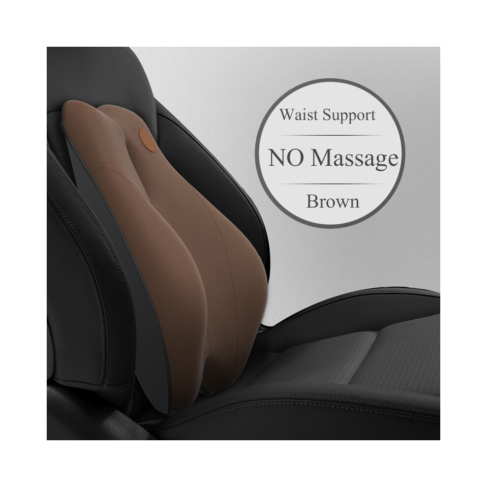 (No Massage Waist Bn) Electric Massage Lumbar Support Car Waist Seat Back Cushion Car Pillow 9329547871869