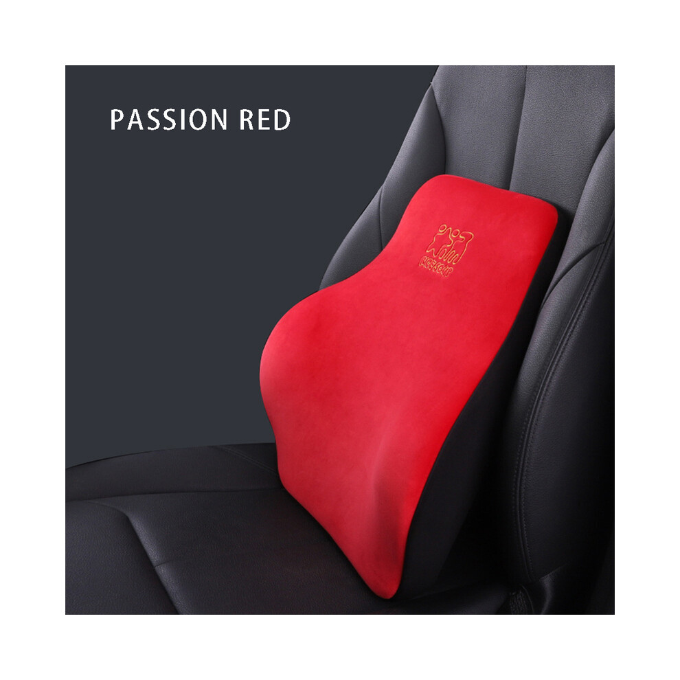 Maxpower (T-665M-R) Car Seat Headrest Neck Pillow Lumbar Pillow Automatic Memory Foam Protection