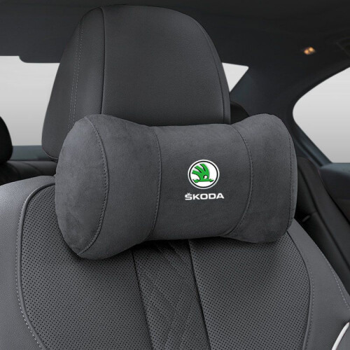 Black Car Seat Headrest Pillow Neck Support Protector Cushion For Skoda Octavia on OnBuy