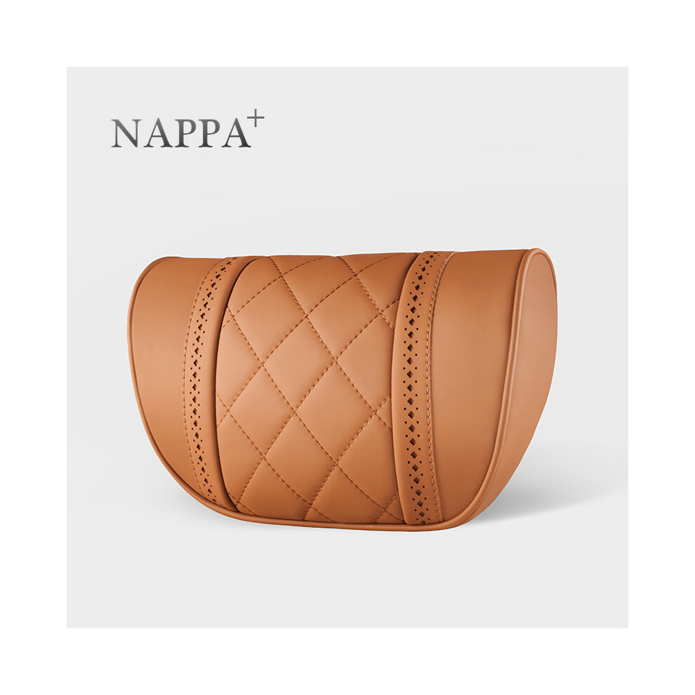 Maxpower (Brown) For Mercedes Benz Maybach S-Class Headrest Luxury Car Pillows Leather Brown