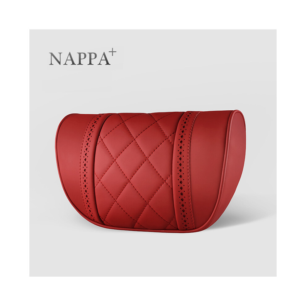 Maxpower (Red) For Mercedes Benz Maybach S-Class Headrest Luxury Car Pillows Leather Red