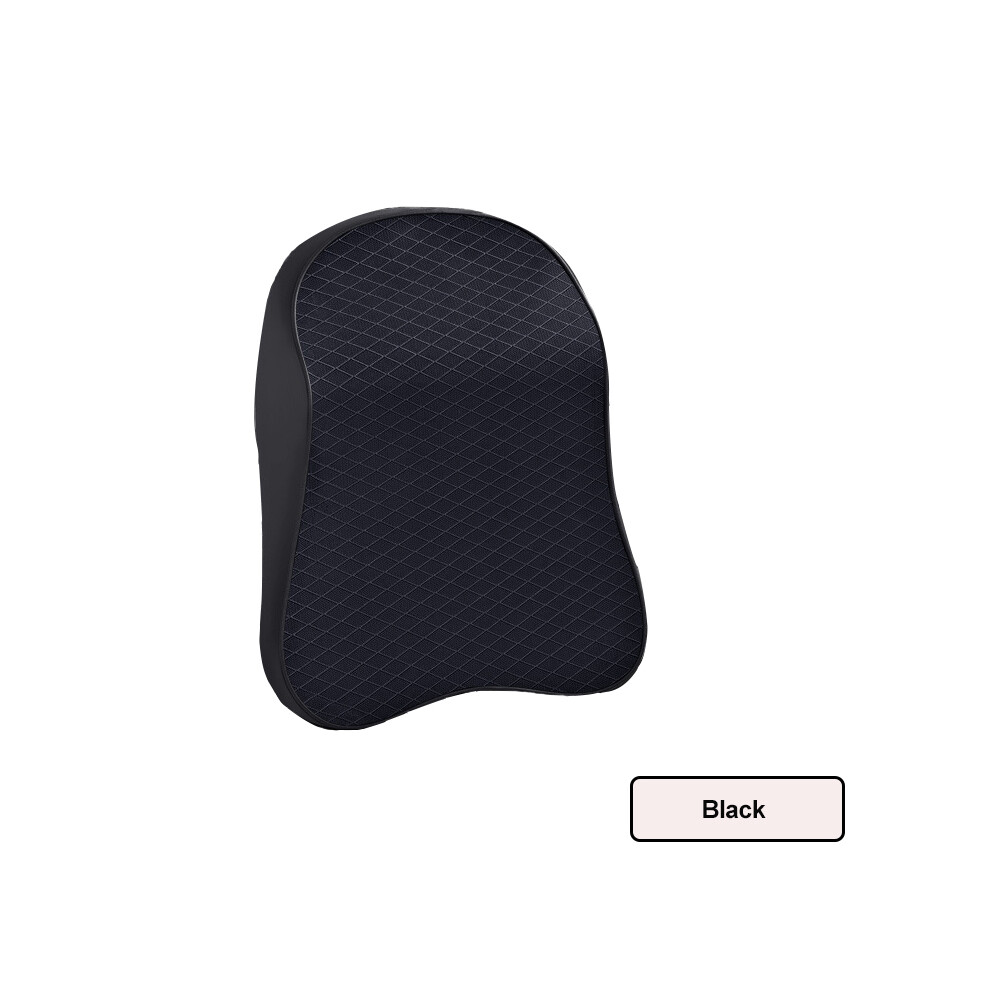 (Black) Car Neck Pillow Adjustable Head Restraint 3D Memory Foam Auto Headrest Black 9329547834864
