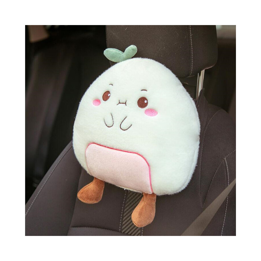 Maxpower (Pw Neckpillow) 2021 Cartoon Poached Egg Plush Pillow Seat Belt Cover Waist Support Car