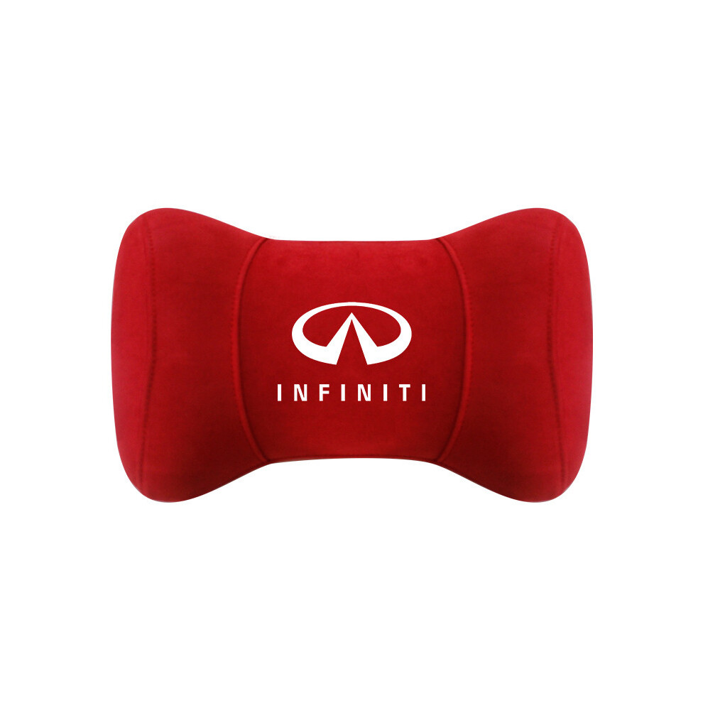 Maxpower (Red) Car Interior Headrest Pillow Neck Protection For Infiniti Logo Q50 Fx35