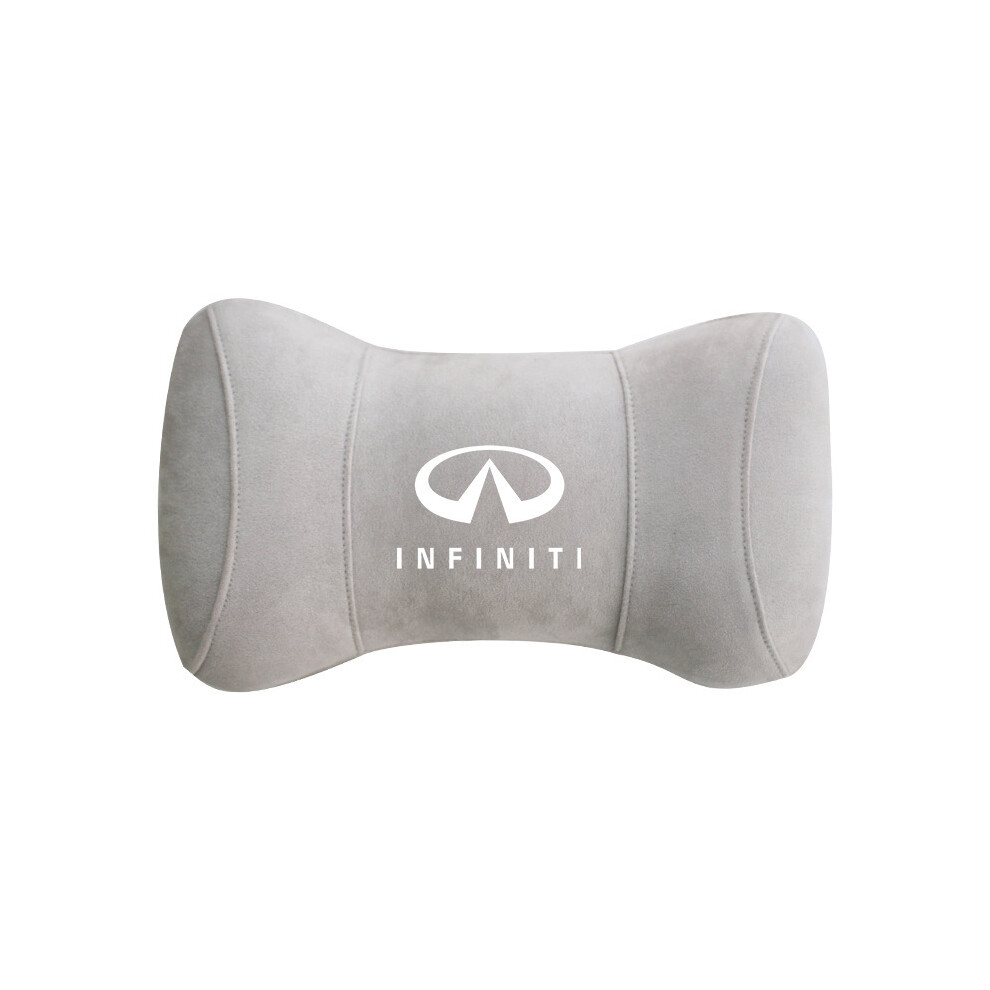 Maxpower (Gray) Car Interior Headrest Pillow Neck Protection For Infiniti Logo Q50 Fx35