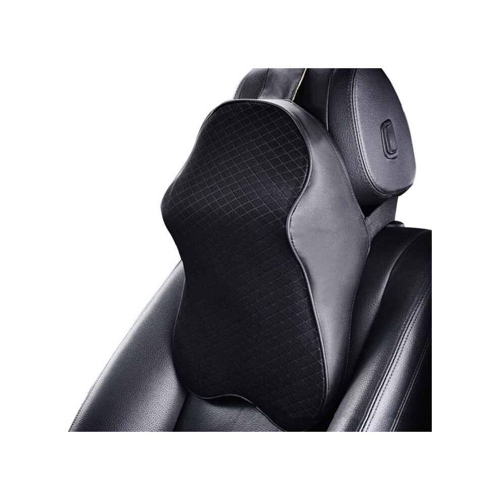 Maxpower (Black) Headrest For Car Seat Memory Foam Neck Pillow For Sleeping And Resting Black