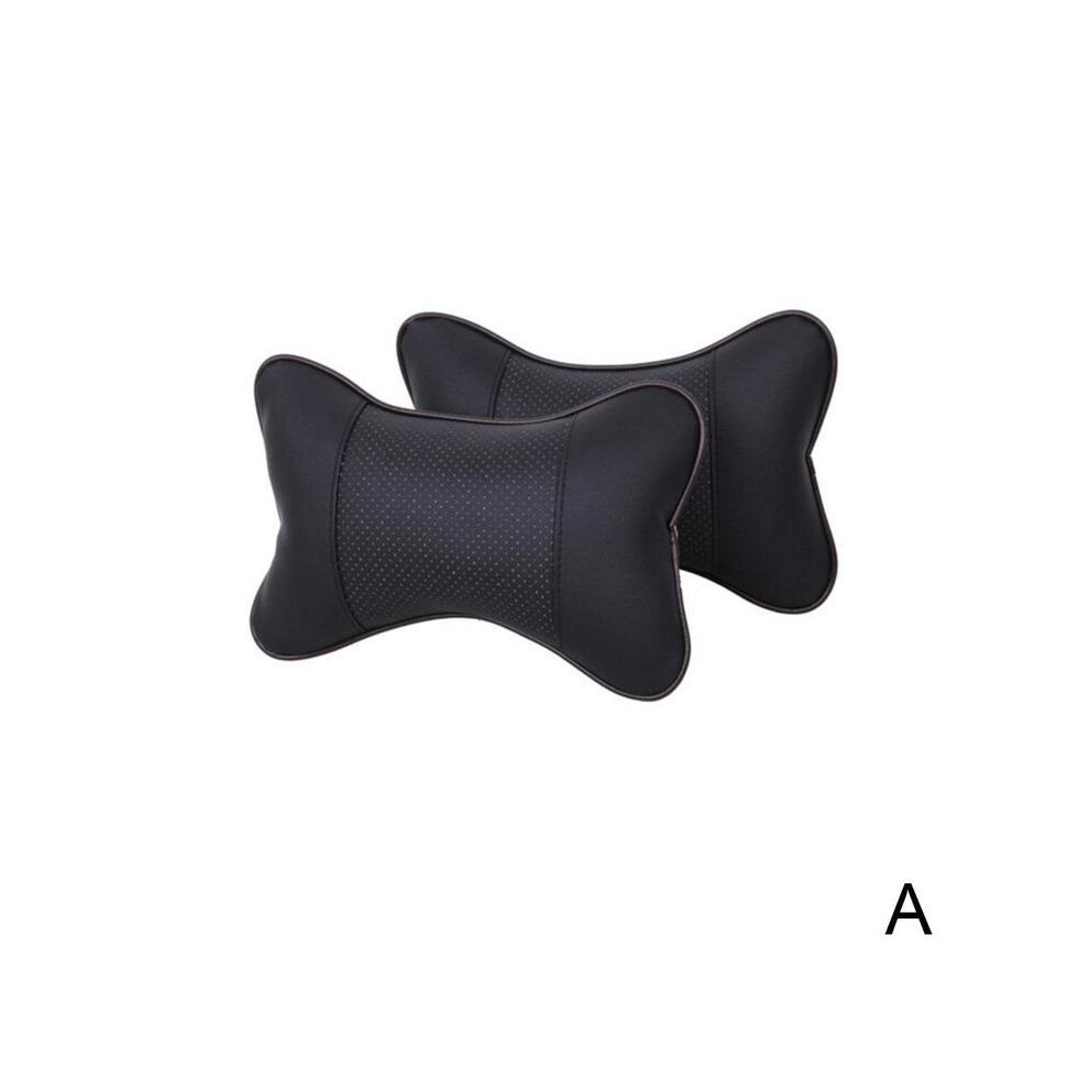 Maxpower (1Pcs A) Car Pillow Auto Interior Accessories Car Headrest Pu Leather Neck Headrest