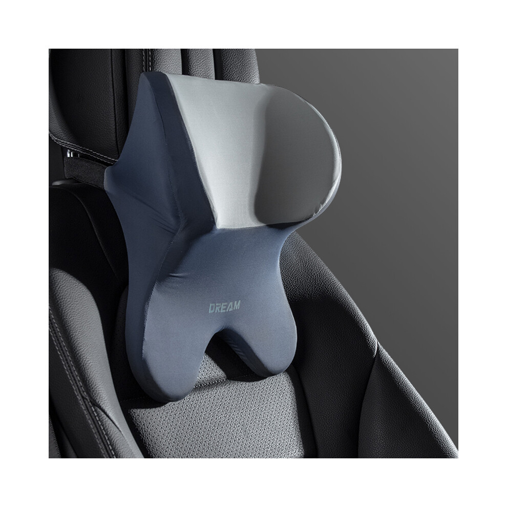 Maxpower (Headrest-Gy) Car Lumbar Support Headrest Neck Pillow Support Universal Soft Neck Pillows