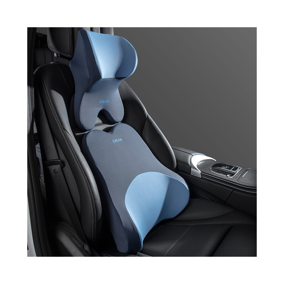 Maxpower (Set Bu) Car Lumbar Support Headrest Neck Pillow Support Universal Soft Neck Pillows