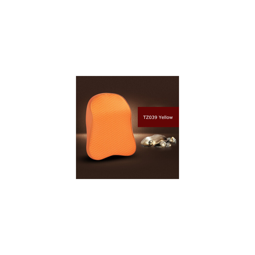 (Tz039 1Pcs) 1Pcs Memory Foam Cute Car Seat Headrest Pillow Solid For The Neck Rest Yellow 9329547846850