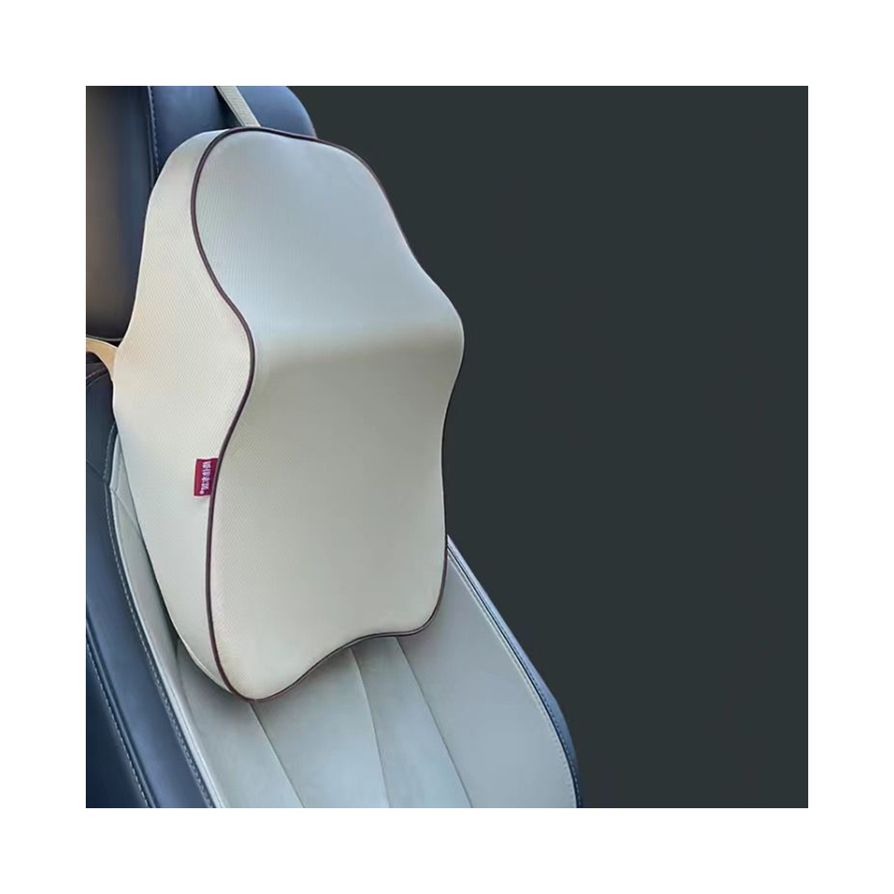 Maxpower (1Pcs D Neck) Knit Car Neck Pillow Seat Headrest Support Memory Foam Pillow Auto Headrest