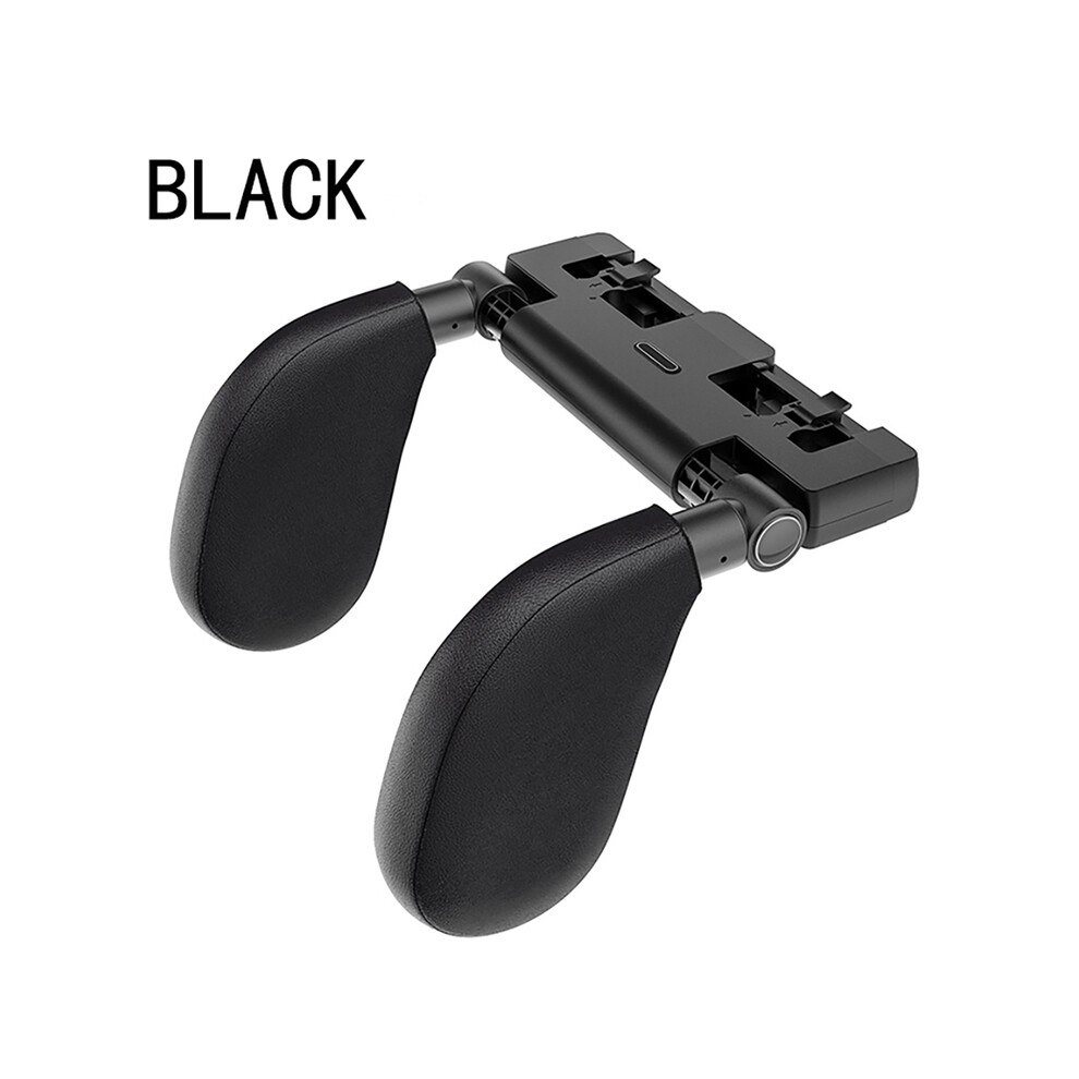 (Black) Car Seat Headrest Pillow Adjustable Head Neck Support Detachable Head Black 9329547861693
