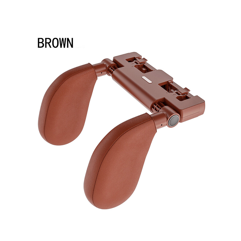 (Brown) Car Seat Headrest Pillow Adjustable Head Neck Support Detachable Head Brown 9329547861723