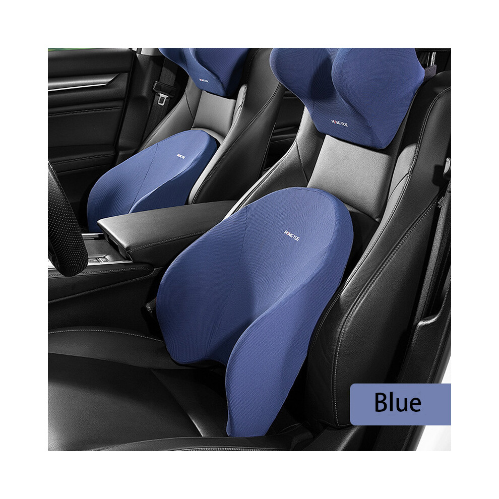 (1Pc Waist) Car Seat Headrest Pillow Neck Lumbar Support Pillow For Car Support For Blue 9329547857344