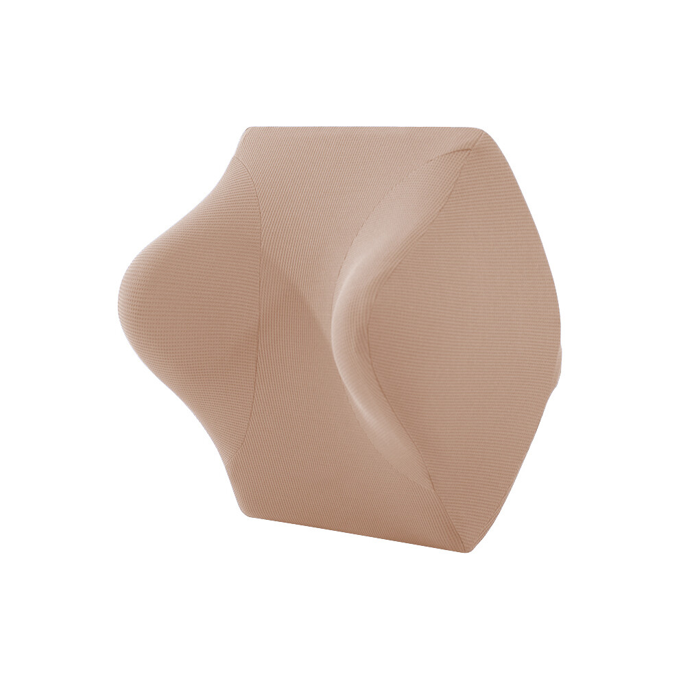 Maxpower (-Pillow) Car Lumbar Pillow Headrest Neck Pillow Support Universal Soft Neck Pillows Beige