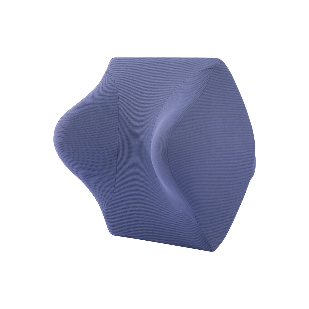 Maxpower (-Pillow) Car Lumbar Pillow Headrest Neck Pillow Support Universal Soft Neck Pillows Blue