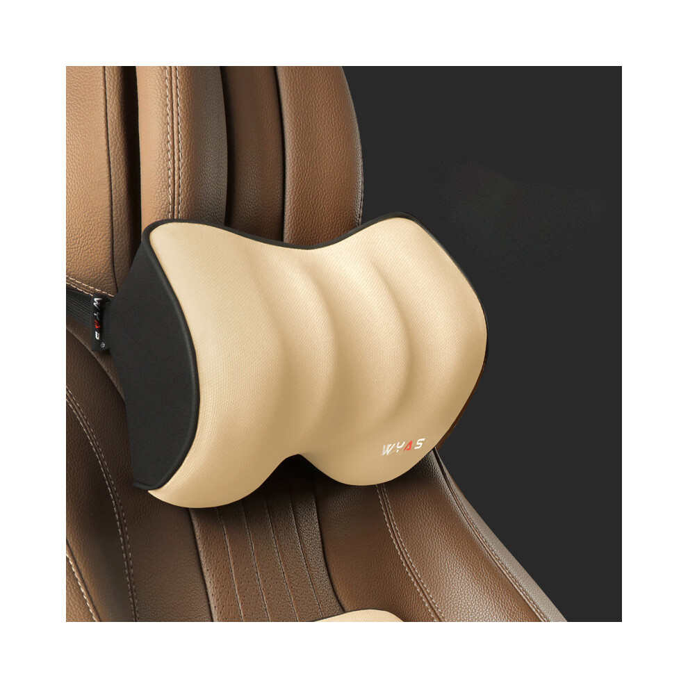 Maxpower (Headrest-Bg) Car Driver Pillow Space Memory Foam Car Lumbar Support Back Cushion Car