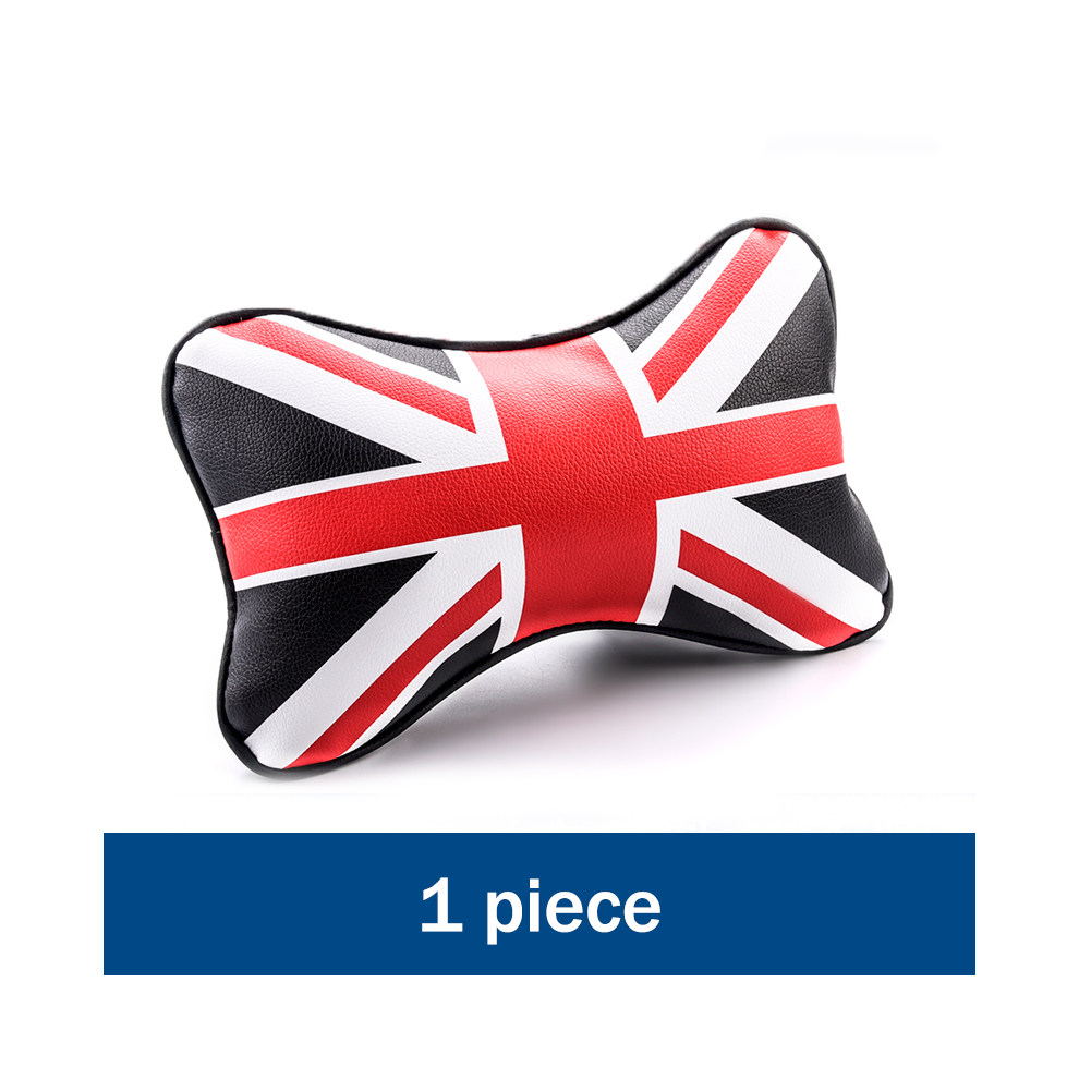 (Black Red) Car Seat Pillow Neck Headrest For MINI Cooper PU Leather Universal Head-image-OPC-PDZMSJZ-NEW