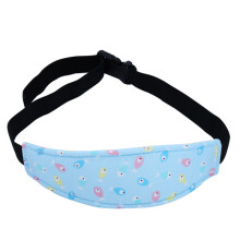 (Blue fish) Colorful Subject Head Child Car Adjustable Safety Seat Sleep Positioner