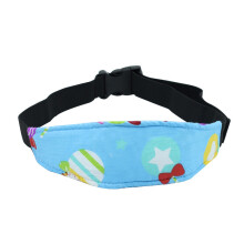 (Blue lollipop) Colorful Subject Head Child Car Adjustable Safety Seat Sleep Positioner