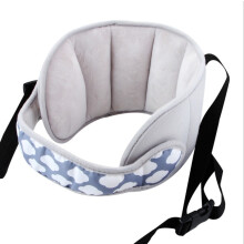 (Grey print) Baby Kids Adjustable Safety Car Seat pillow Head Support Fixed Soft Pillows