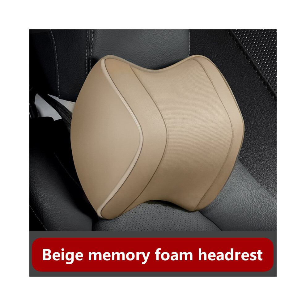(Headrest C) Car Pillow Headrest Neck Rest Head Support Cushion Car Breathable Memory 9329547814033