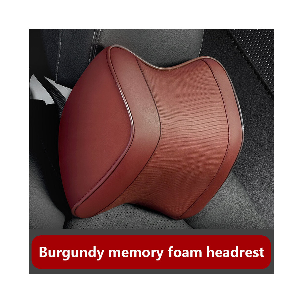 Maxpower (Headrest D) Car Pillow Headrest Neck Rest Head Support Cushion Car Breathable Memory
