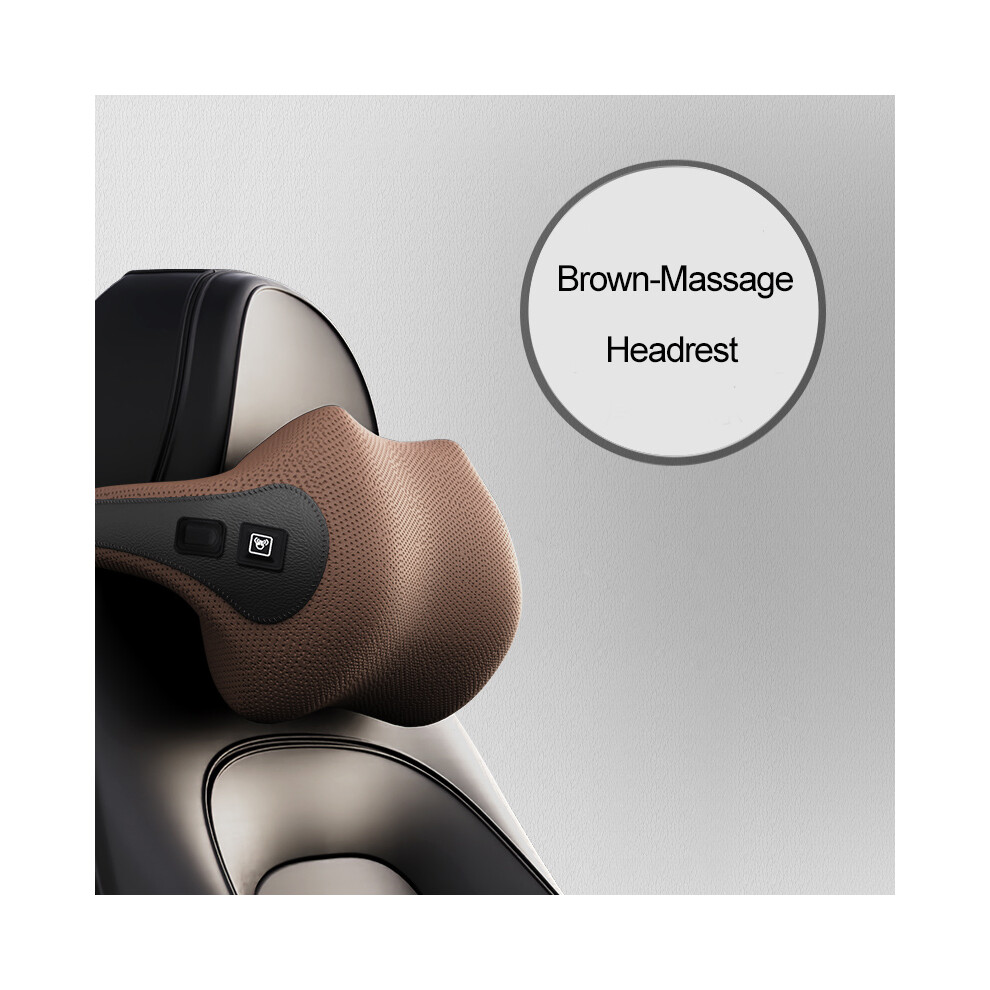 (Headrest-) Massage Neck Support Pillow Car Seat Back Support Headrest Pillow Simulation Brown 9329547863987
