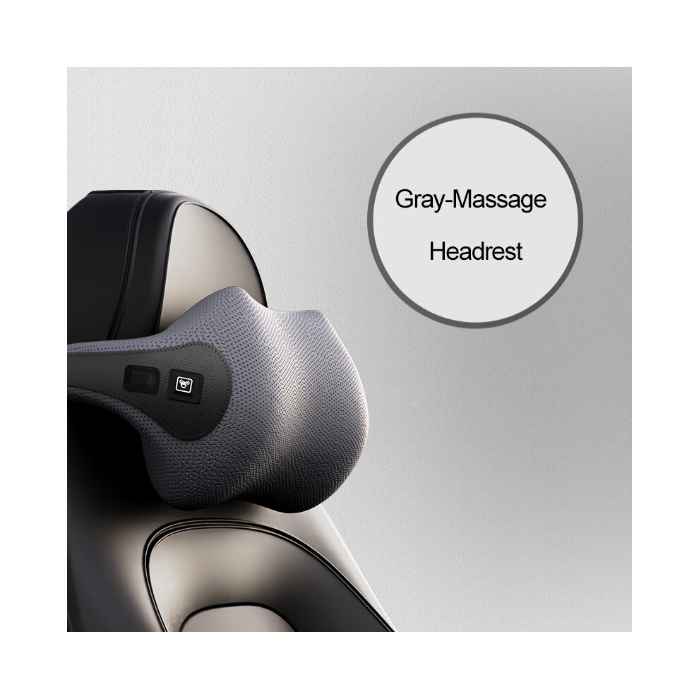 (Headrest-) Massage Neck Support Pillow Car Seat Back Support Headrest Pillow Simulation Gray 9329547863994
