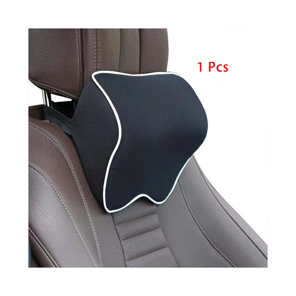 (1pc Black White) Universal Car Seat pillow Memory Head Rest Automobile Headrest Pillow-image-OPC-PDZMSZ9-NEW