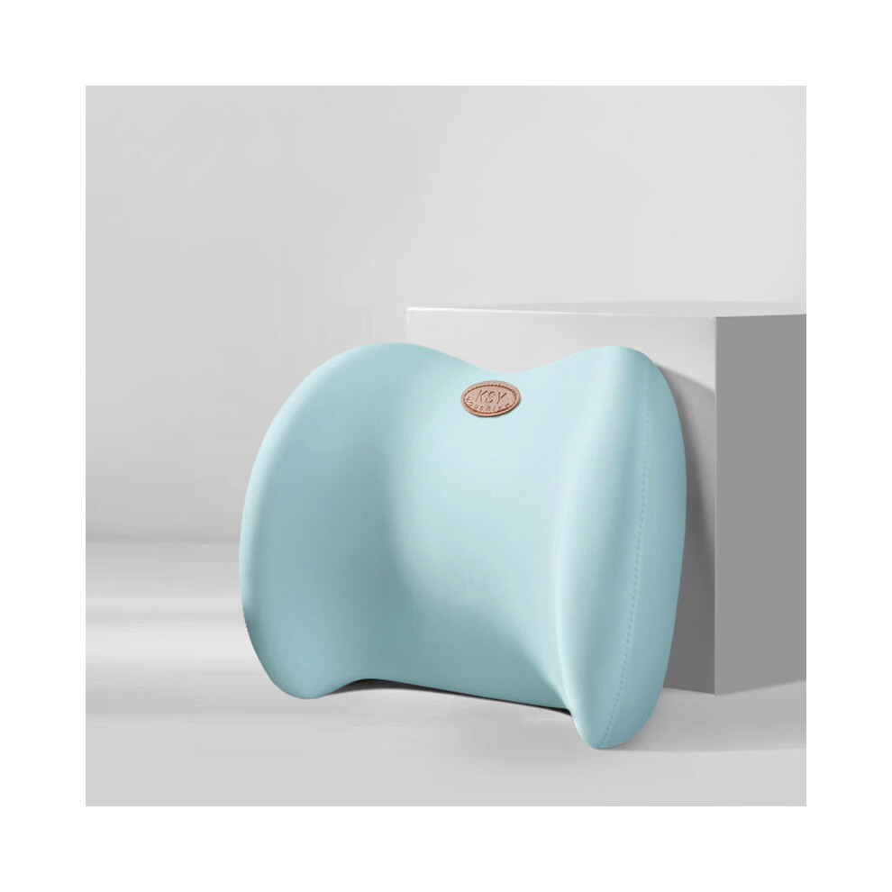 (Lumbar Support ) Car Pillow Headrest Neck Pillow Memory Foam Cervical Lumbar Support Car Blue 9329547846447