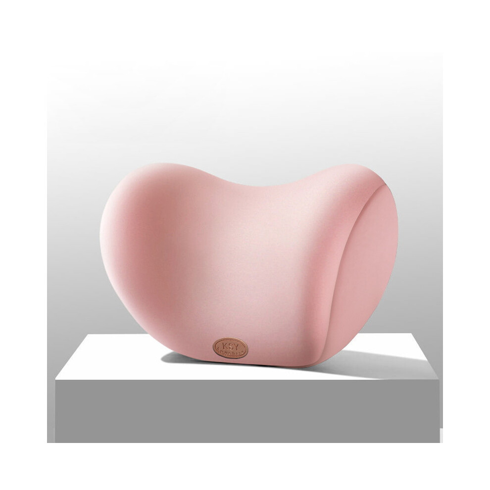 Maxpower (Headrest ) Car Pillow Headrest Neck Pillow Memory Foam Cervical Lumbar Support Car Pink