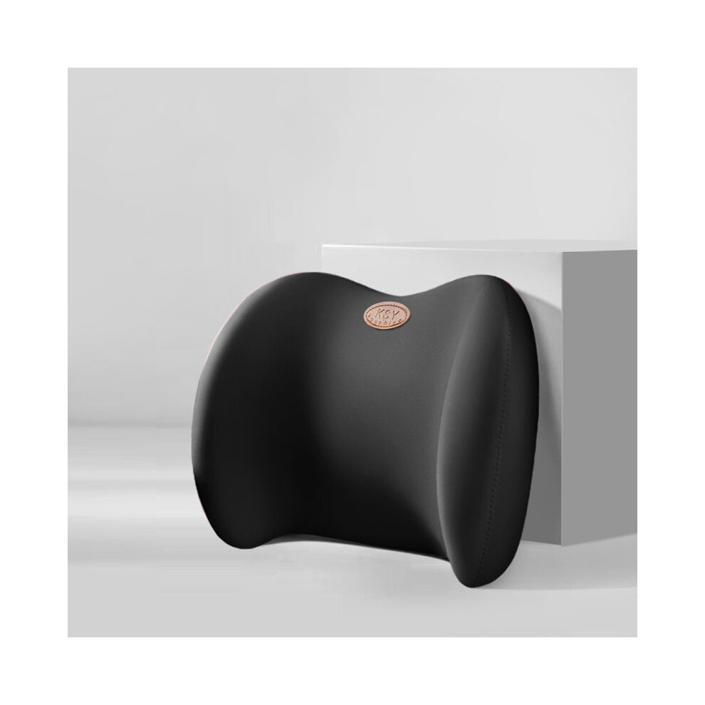 Maxpower (Lumbar Support ) Car Pillow Headrest Neck Pillow Memory Foam Cervical Lumbar Support Car Black