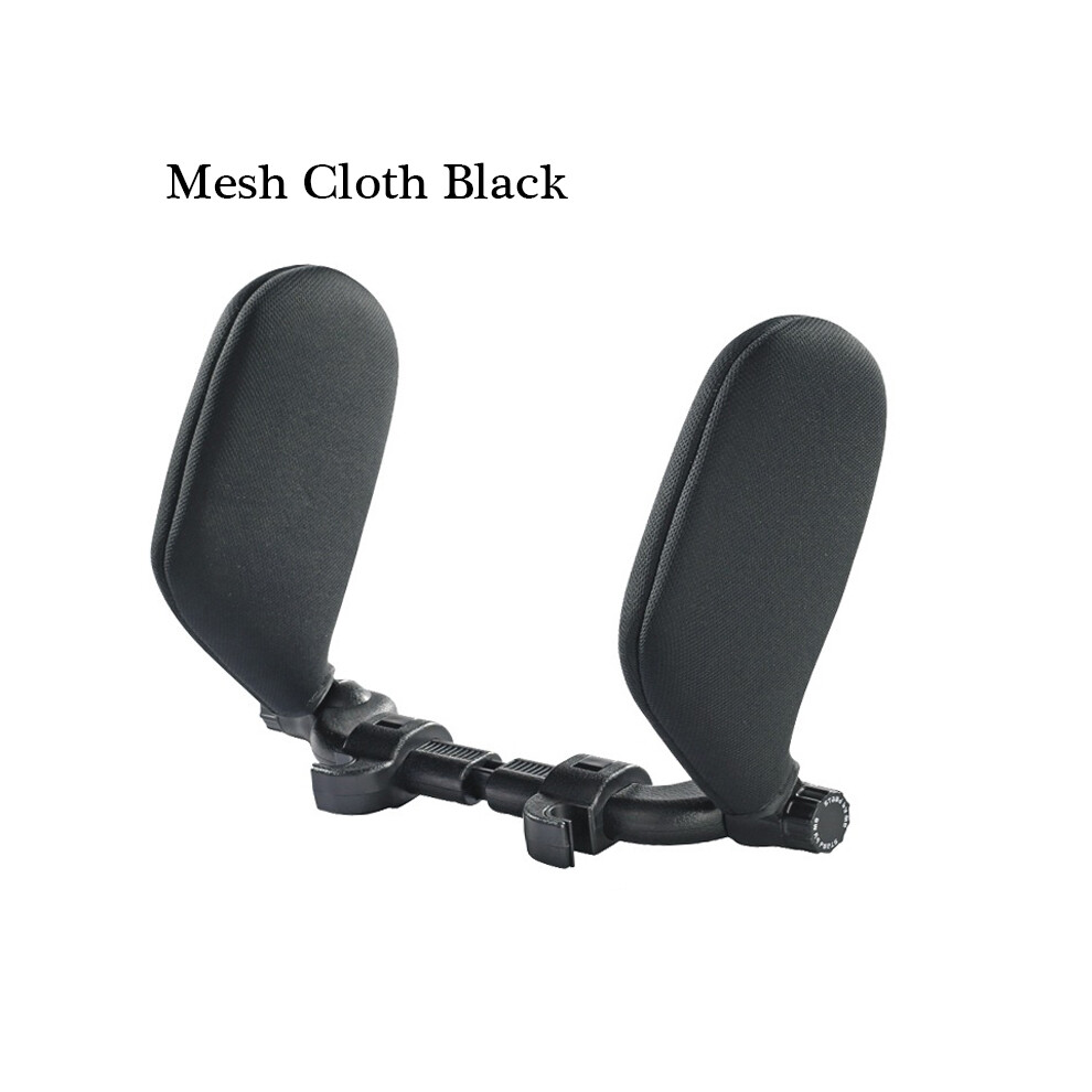 Maxpower (Cloth Black) Car Seat Headrest Pillow Neck Support Pillow For Car Sleep Side Head Support