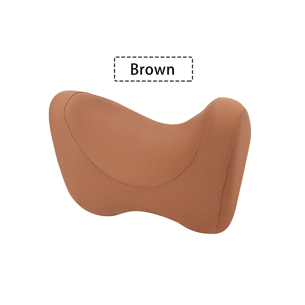 (Brown) Car Headrest Neck Support Pillow Auto Seat Headrest Neck Pillow For Car Brown 9329547849165