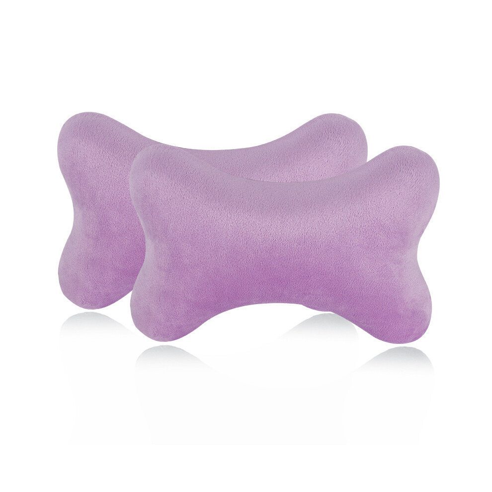 Maxpower (A Pair Of ) Car Neck Headrest Pillow Memory Foam Car Seat Neck Pillow Breathable Crystal Purple