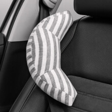 (Gray) Car Headrest Pillow Sleeping Head Support Children Nap Shoulder Belt Pad
