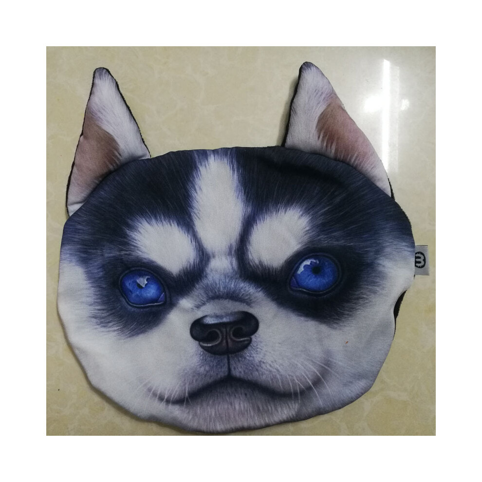 (9 Without filler) Newest 2022 3D Printed Dog Cat face Car Headrest Neck Rest Auto Neck Safety-image-OPC-PDZMWN6-NEW