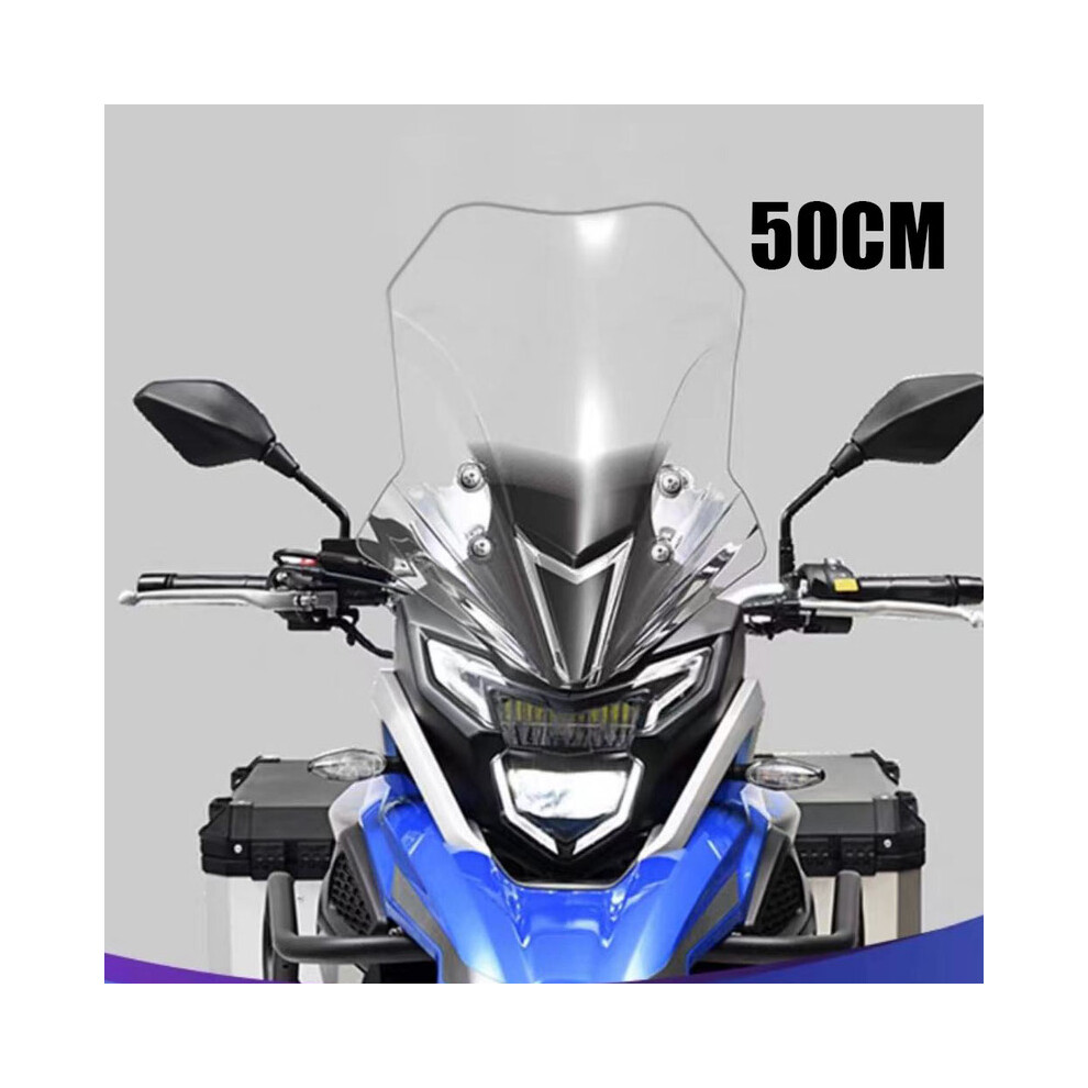 (Clear 50Cm) Motorcycle Accessories Windshield Windscreen Wind Shield Deflector For 8730012257940