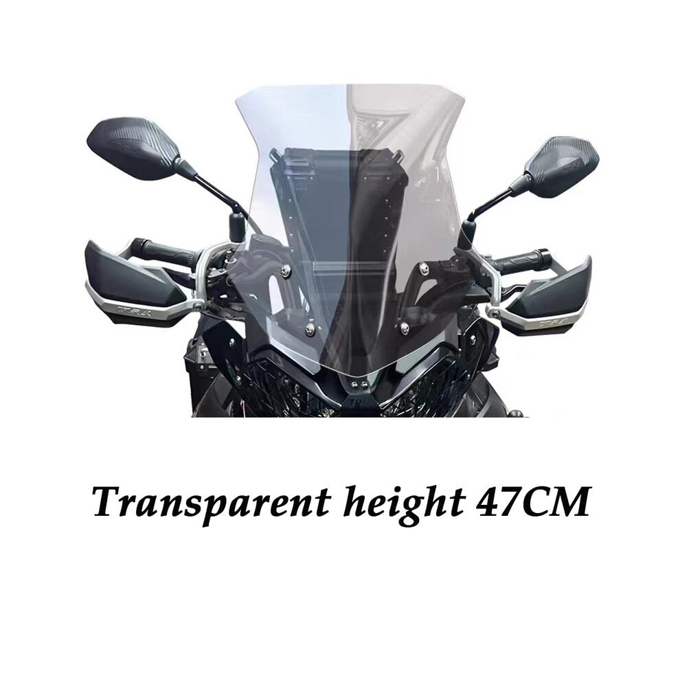 Maxpower (A) For Benelli Trk702x Windshield Trk702 X Motorcycle Front Windshield Trk702 Grey