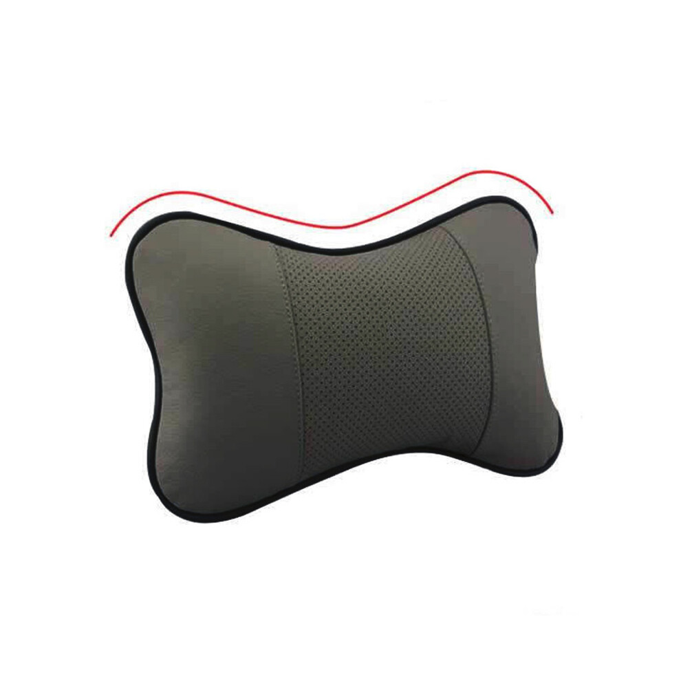 (Gray) 1PCS  Car Seat Head Rest Cushion HeadRest Memory Neck Support Pillow Black-image-OPC-PDZMXWB-NEW