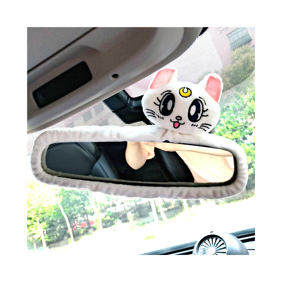 Maxpower (15) Cartoon Car Headrest Pillow Cute Car Luna Cat Head Plush Neck Pillow Car